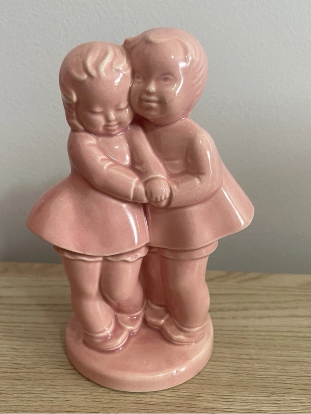 Cameron Clay Pink Ceramic Vase Charming Planter Boy/Girl Retro Vintage Kitsch